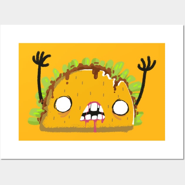 Zombie Taco Wall Art by exeivier